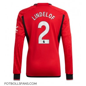 Manchester United Victor Lindelof #2 Replika Hemmatröja 2023-24 Långärmad